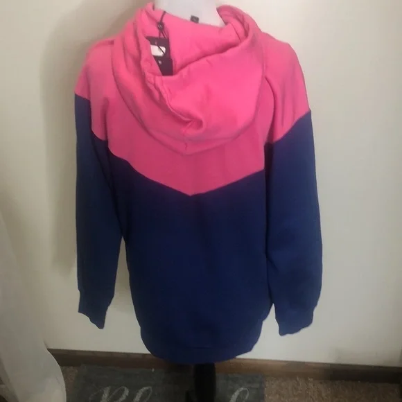 Armani exchange womens pink and blue hooded sweatshirt size XS​ - Picture 4 of 8